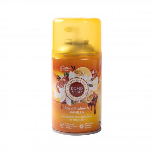 DOMOVERO освежитель воздуха сменный баллон Королевский десерт с ванилью 250мл